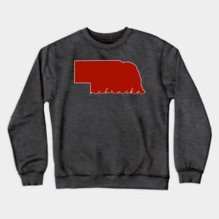 Nebraska - Minimalist Crewneck Sweatshirt